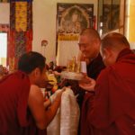 Rabjam Rinpoche Receiving Mandala Offering