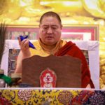 Rabjam Rinpoche with Phurba